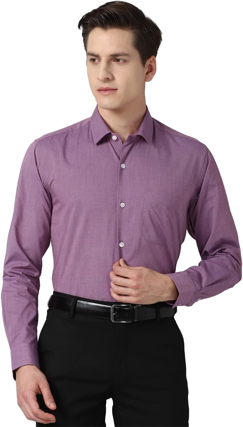 Peter EnglandMen's Cotton Regular Fit Shirt