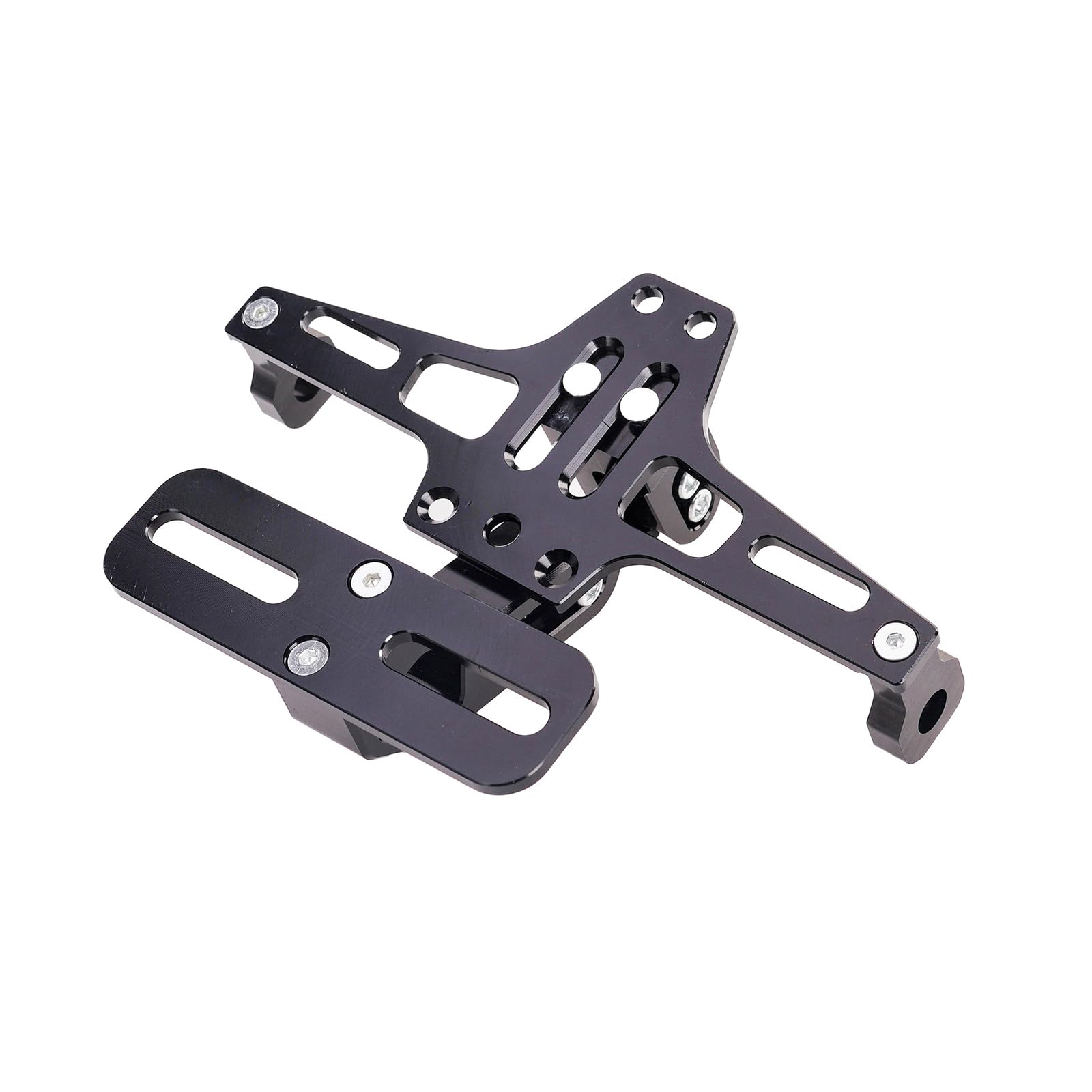 MYRFCSA Motorcycle License Plate Bracket, for Piaggio NRG 50 2023 Adjustable Holder Motorcycle Centre Mount License Plate Bracket,A