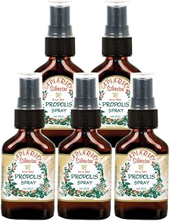 Immune booster/ Immune System Support/ Sore Throat/ Great for Cold & Flu Symptoms - Official Distributor - 5 bottles of Apiario Silvestre Brazilian Green Bee Propolis Spray Glycolic Extract-Non Alcoholic, Wax Free, Sugar Free