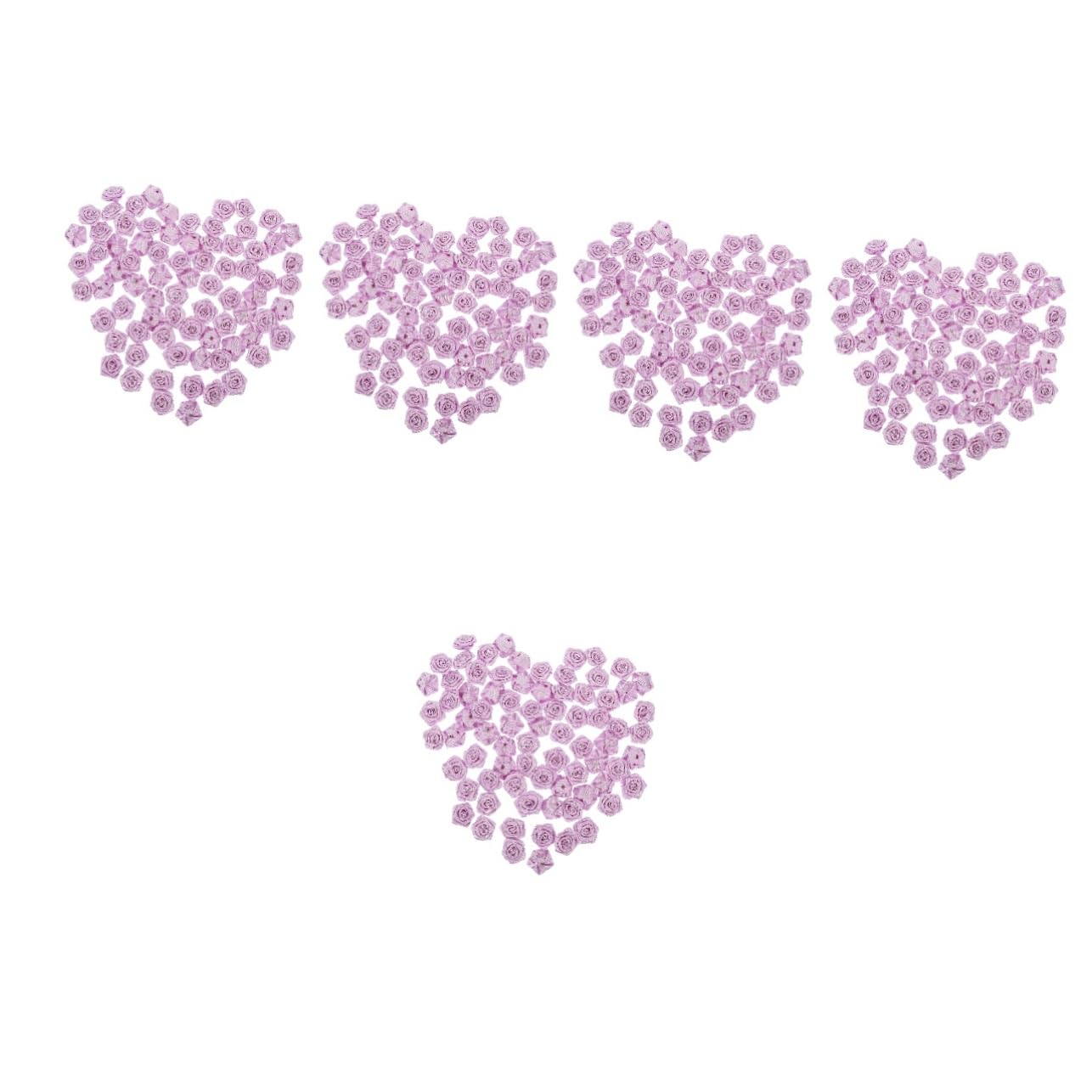 500stücke Künstliche Rosenblüten Aus Polyester Für -projekte Brautstrauß-Dekoration Praktische Kleidung Blumen Für Hochzeiten Und Partys Vielseitige Bastelblumen