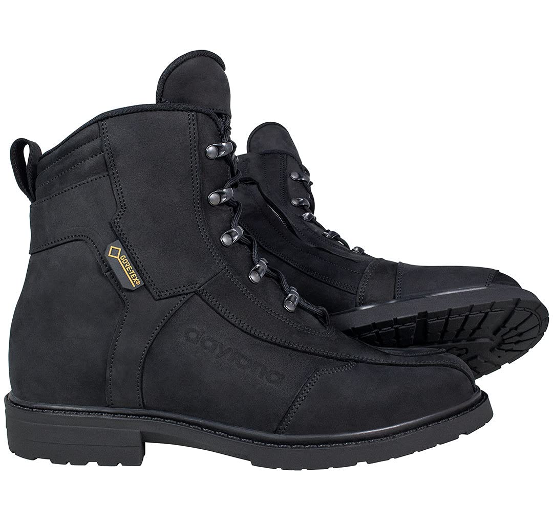 Daytona AC Classics GTX Gore-Tex wasserdichte Motorradstiefel, schwarz, 42 | Gore-Tex