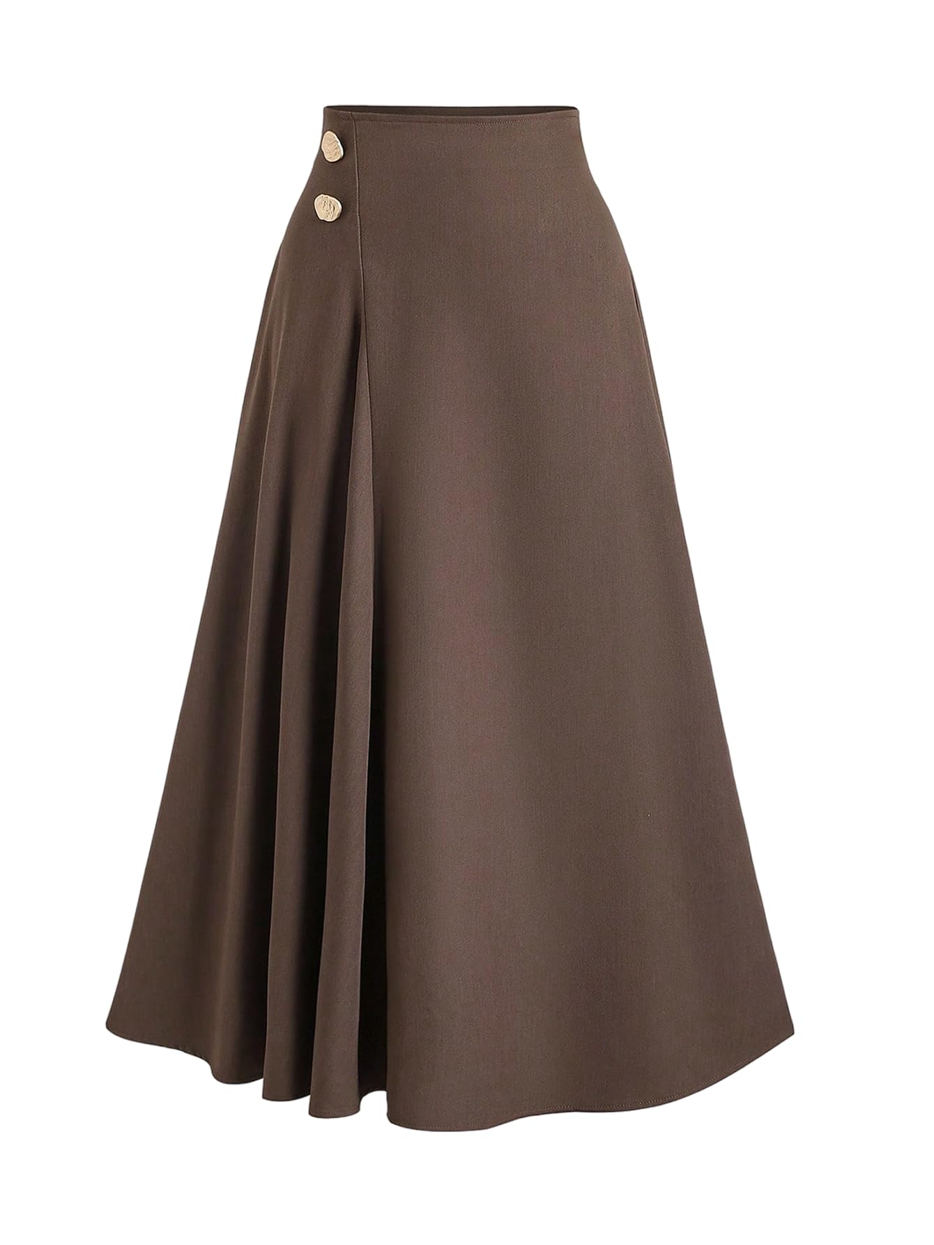 SHENHE Womens Fall High Waisted Elegant Long Skirt A Line Flowy Business Casual Maxi Skirt