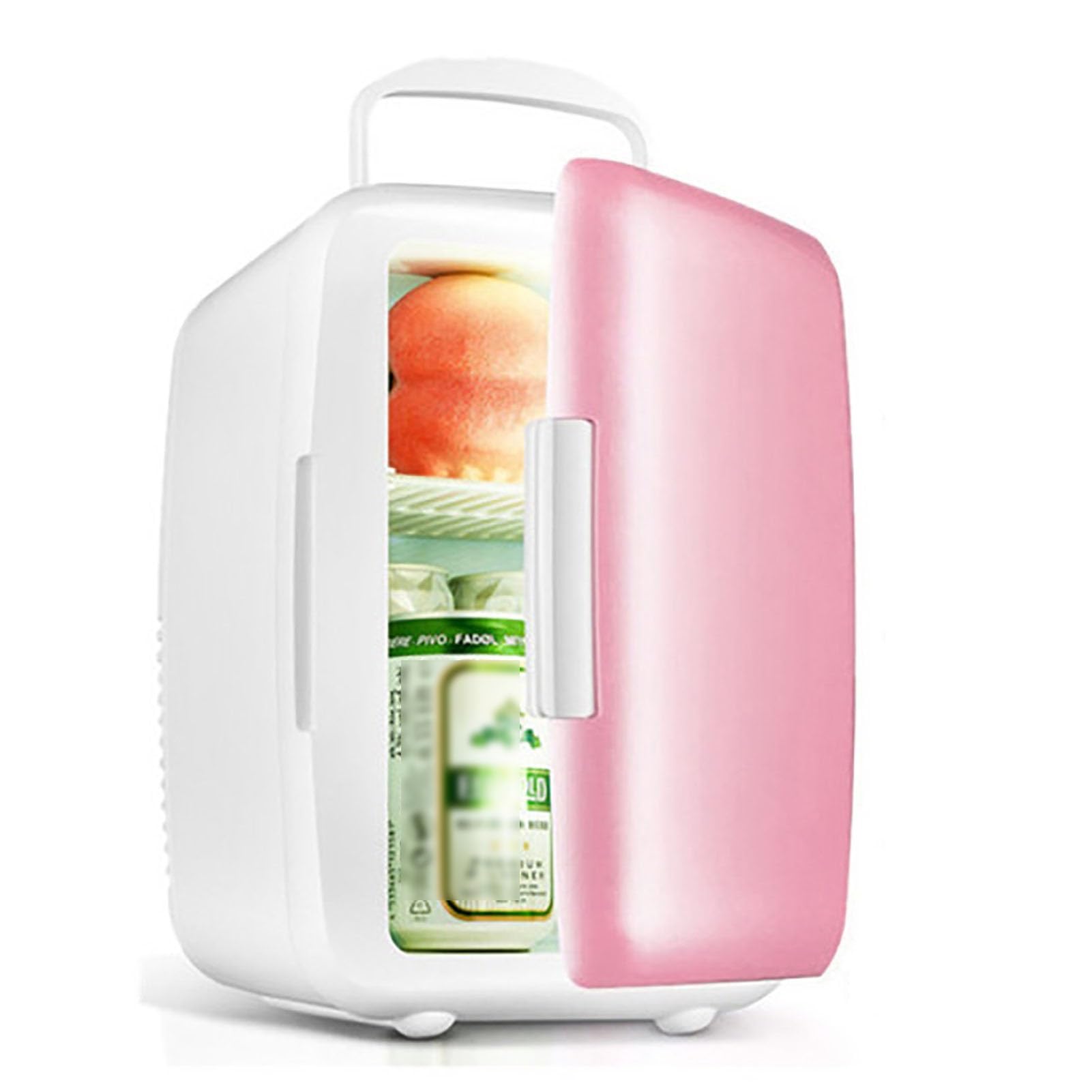 6 Litri Mini Frigo Per Camera Da Letto 8 Può Frigorifero Da Tavolo Frigo Compatto Per La Cura Della Pelle Riscaldatore Per Alimenti E Bevande Per Camera Da Letto, Ufficio, Dormitorio, Auto ( Color : P