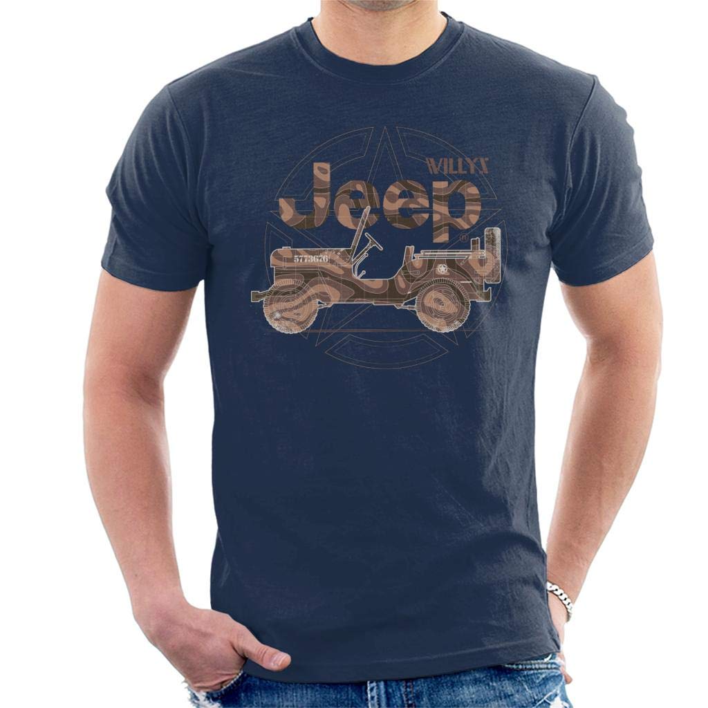 JeepWillys MA Star Men's T-Shirt Navy Blue