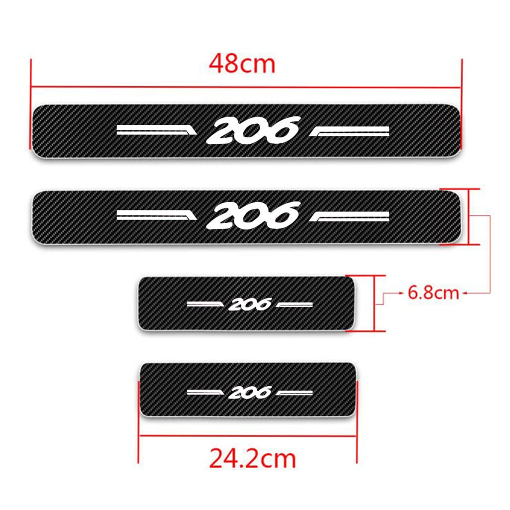 Muchkey Seuil de Porte Voiture Fibre de carbone | FindTheDeal