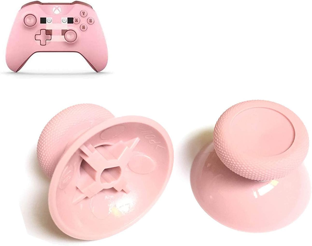 2-Pack Pink 3D Replacement Joystick Thumb Stick Cap for Xbox one& Xbox one Slim Controller