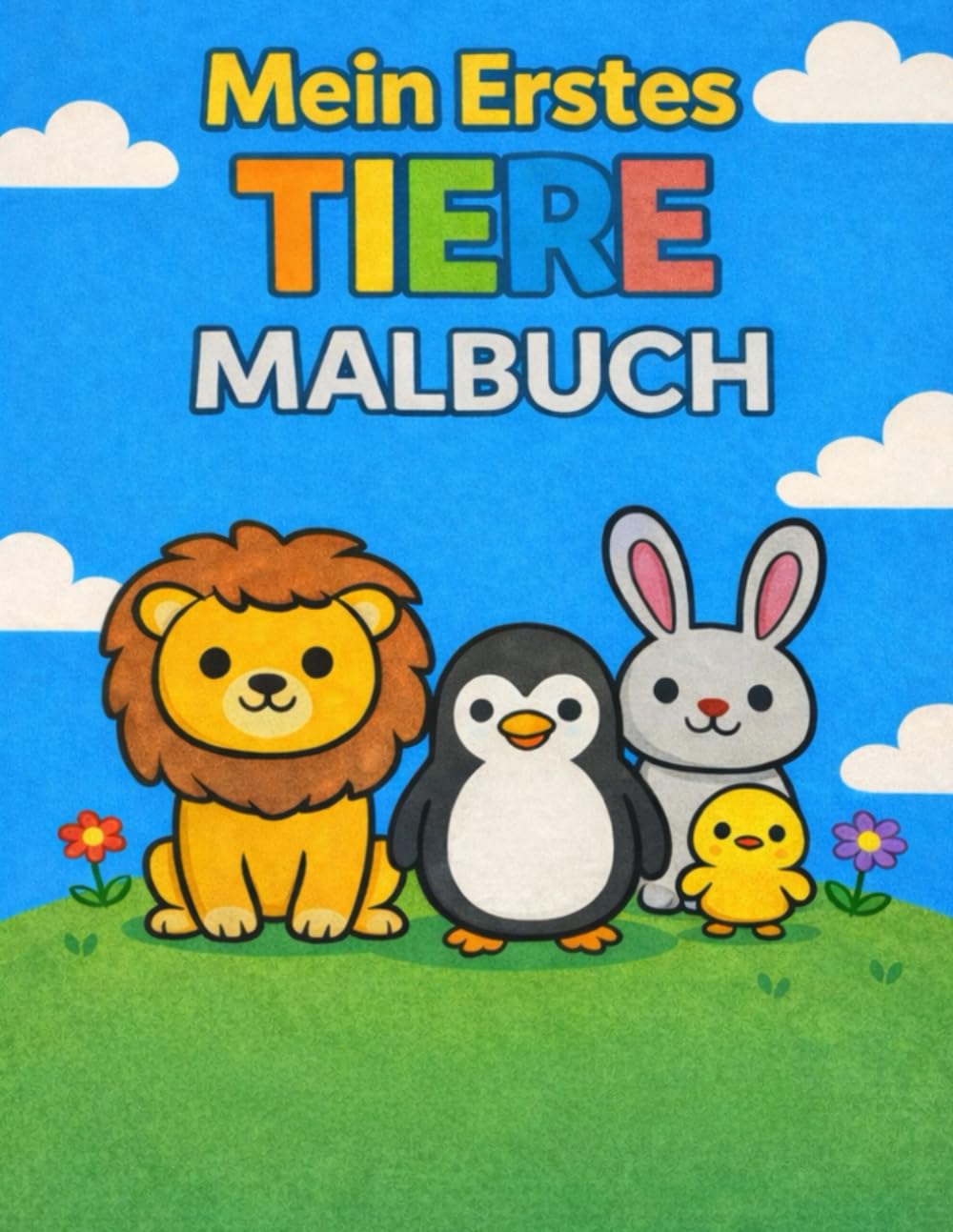 Mein Erstes Tiere Malbuch: Ein lustiges Ausmalbuch mit Tieren für Kinder ab 2 Jahren (Coloring Buddies Club)