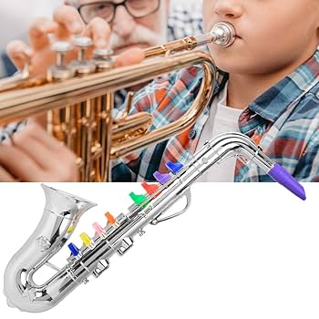 サックスのおもちゃ キッズサックスおもちゃ、光と音のミニサックス初期教育玩具楽器