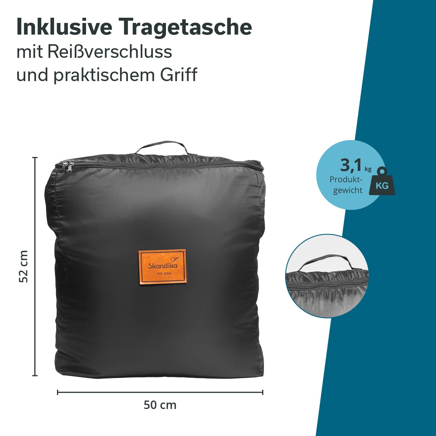 Skandika Zeltteppich Lindal 290 × 400 cm | Outdoor Teppich mit Softtouch-Fleece, wetterfest & wasserdicht, mit Aufbewahrungstasche | Picknickdecke, Campingteppich, Zeltunterlage, Camping Zubehör
