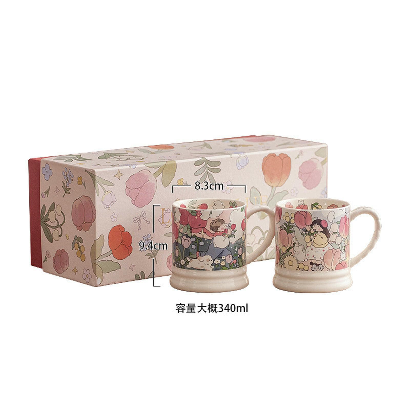 Tazza da caffè da 340 ml, simpatica personalità creativa, per la colazione e il caffè, per ragazzi e ragazze