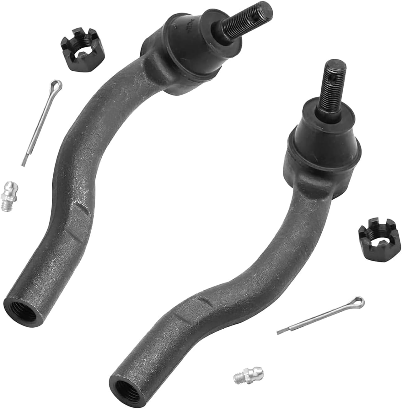 Detroit Axle - Front 10pc Suspension Kit for 07-11 Toyota Camry USA Built, 4 Outer & Inner Tie Rod Ends 2 Sway Bars 2 Ball Joints 2 Boots 2007 2008 2009 2010 2011 Replacement