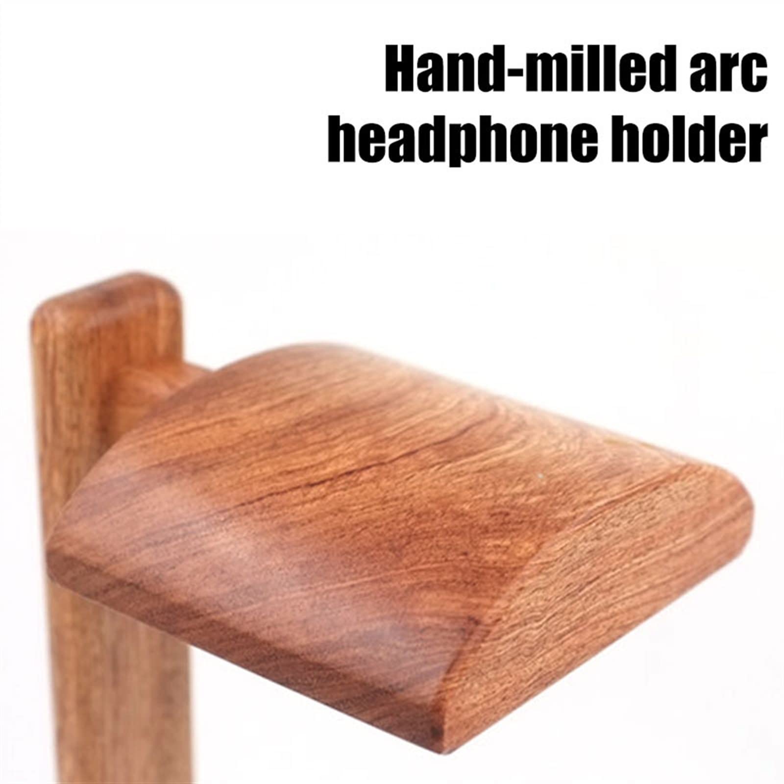 Kopfhörer Ständer Kopfhörerständer – Headset-Ständer for den Schreibtisch, universeller Gaming-Kopfhörerhalter, Palisander-Headset-Aufhänger, Desktop-Kopfhörer-Ausstellungsregal, Headsets-Aufbewahrung