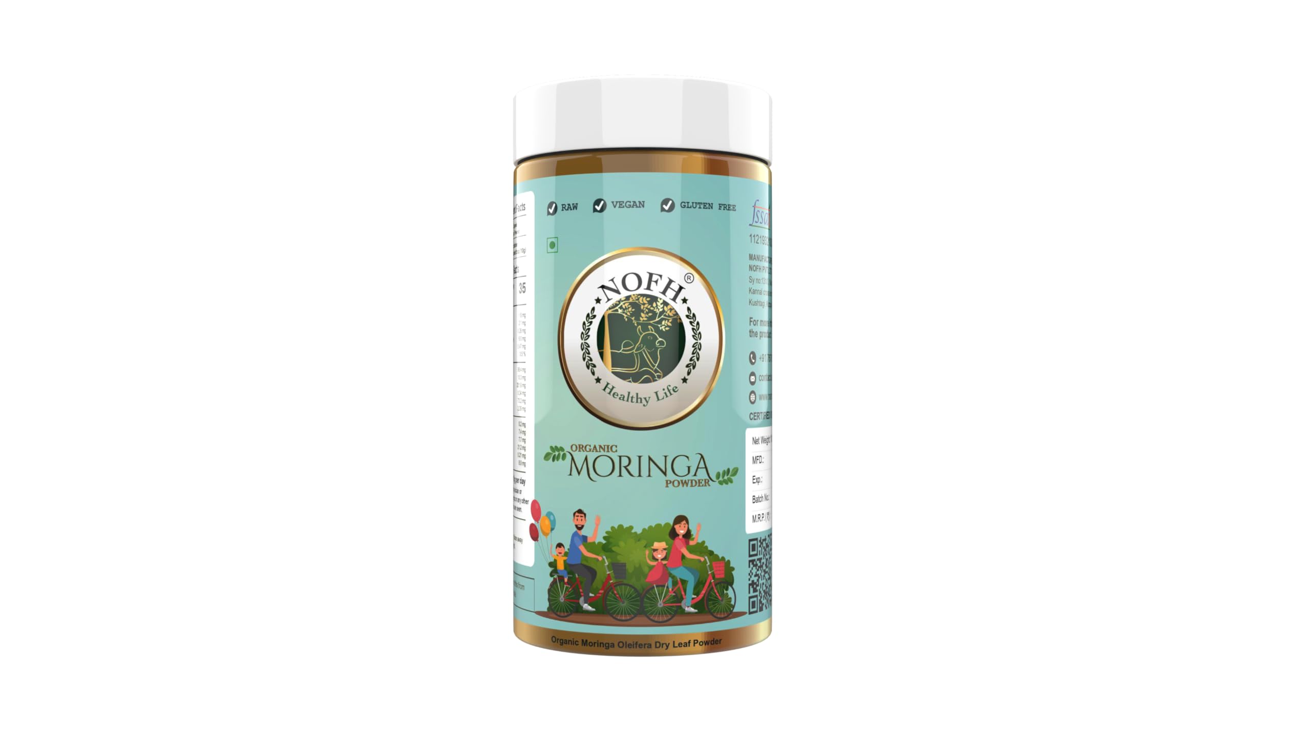NOFH Moringa Powder - Organic Certified (100 Grams) I Antioxidant I Immunity Booster I Prevent Chronic Diseases I Antibacterial I Liver Protection I Antiaging I Skin and Hair Care I Rich Vitamins (B0861F62HQ) Amazon Price History, Amazon Price Tracker