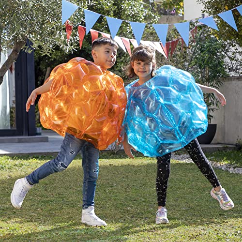 Riesiger aufblasbarer Bumper-Bubble-Ball Bumpoy InnovaGoods 2 Stück, Blau und Orange