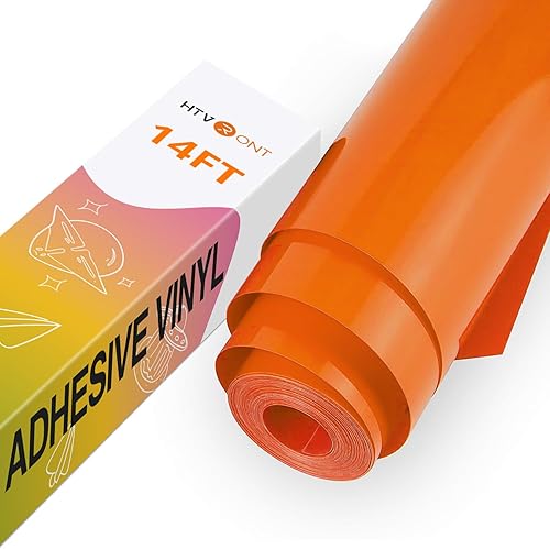 Miniatura 19 de HTVRONT Negro + Blanco 12 Pulgadas x 4.27 Metros Rollo de Vinilo Permanente Mate con Cinta de Transferencia, 2 Rollos, Patrón de Burbujas