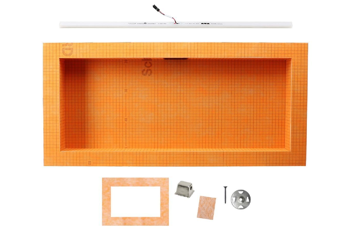 Niche de douche étanche avec LED Liprotec Schluter Kerdi-Board