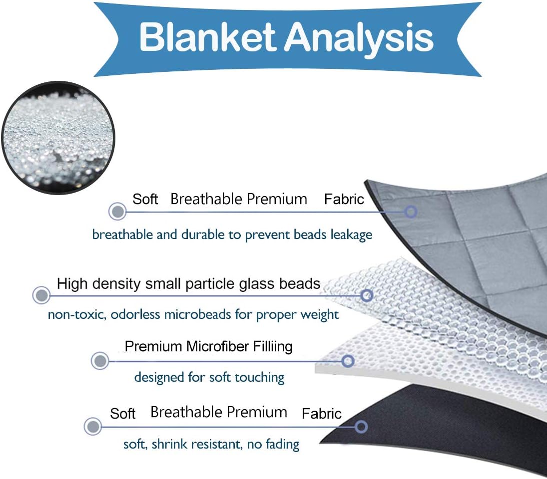 COHOME Blanket for Adults, Soft Breathable Cooling Heavyweight Summer Blankets for Bed, Queen Size,60x80 inch, Grey