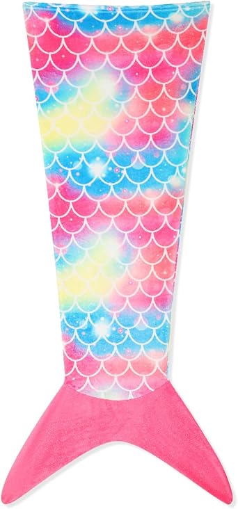Mermaid Tail Blanket for Kids Soft Wearable Blankets Super Plush Flannel Sleeping Snuggle Blanket Gifts for Girls 4~12 Year