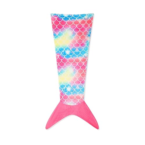 Mermaid Tail Blanket for Kids Soft Wearable Blankets Super Plush