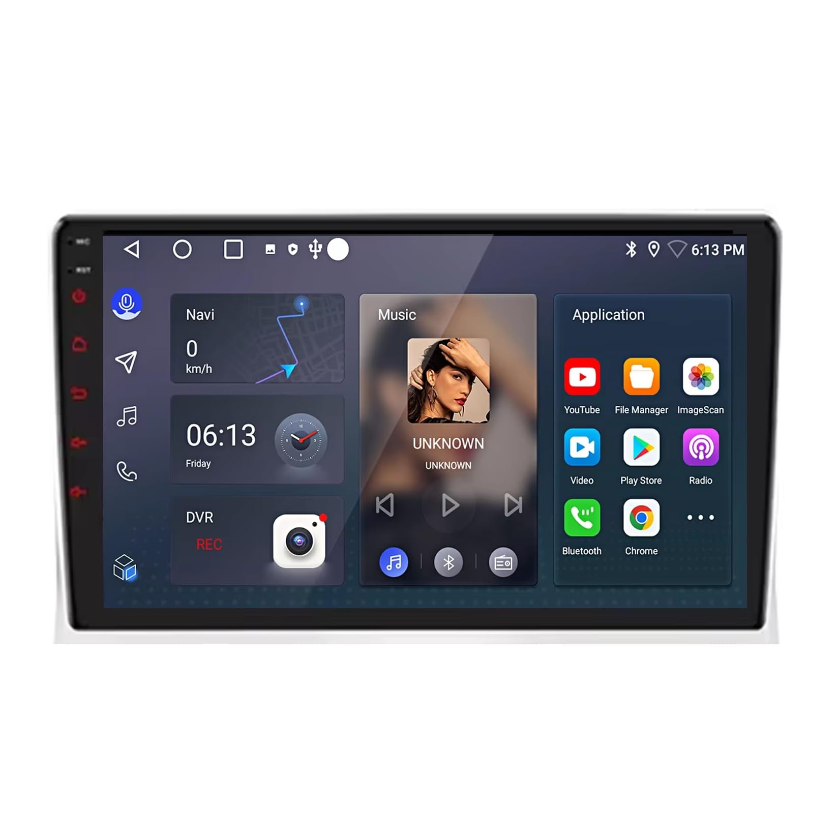 Wyświetlacz Carplay dla Suzuki Hustler 2014-2019 Z Bluetooth/Fm/Aux; Obsługa Mirror Link Nawigacji Gps Sterowania Głosowego, 4 Rdzeń 1G+16G