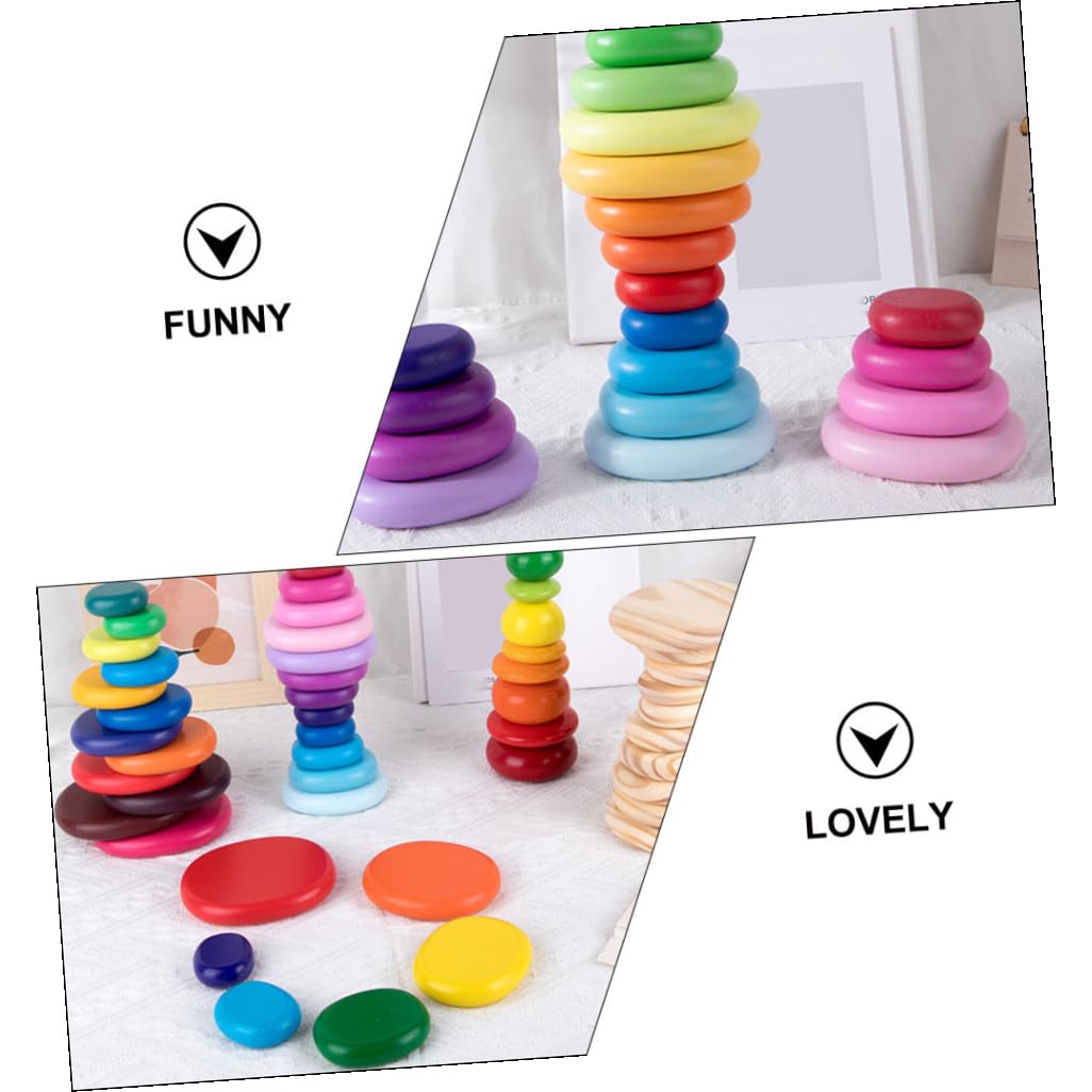 ifundom Giocattoli Blocchi di Costruzione in Pietra Simulata 20 Pezzi Set Colori Pastello Giocattolo Educativo Cognitivo per Stimola Immaginazione e Abilità Manuali Gioco