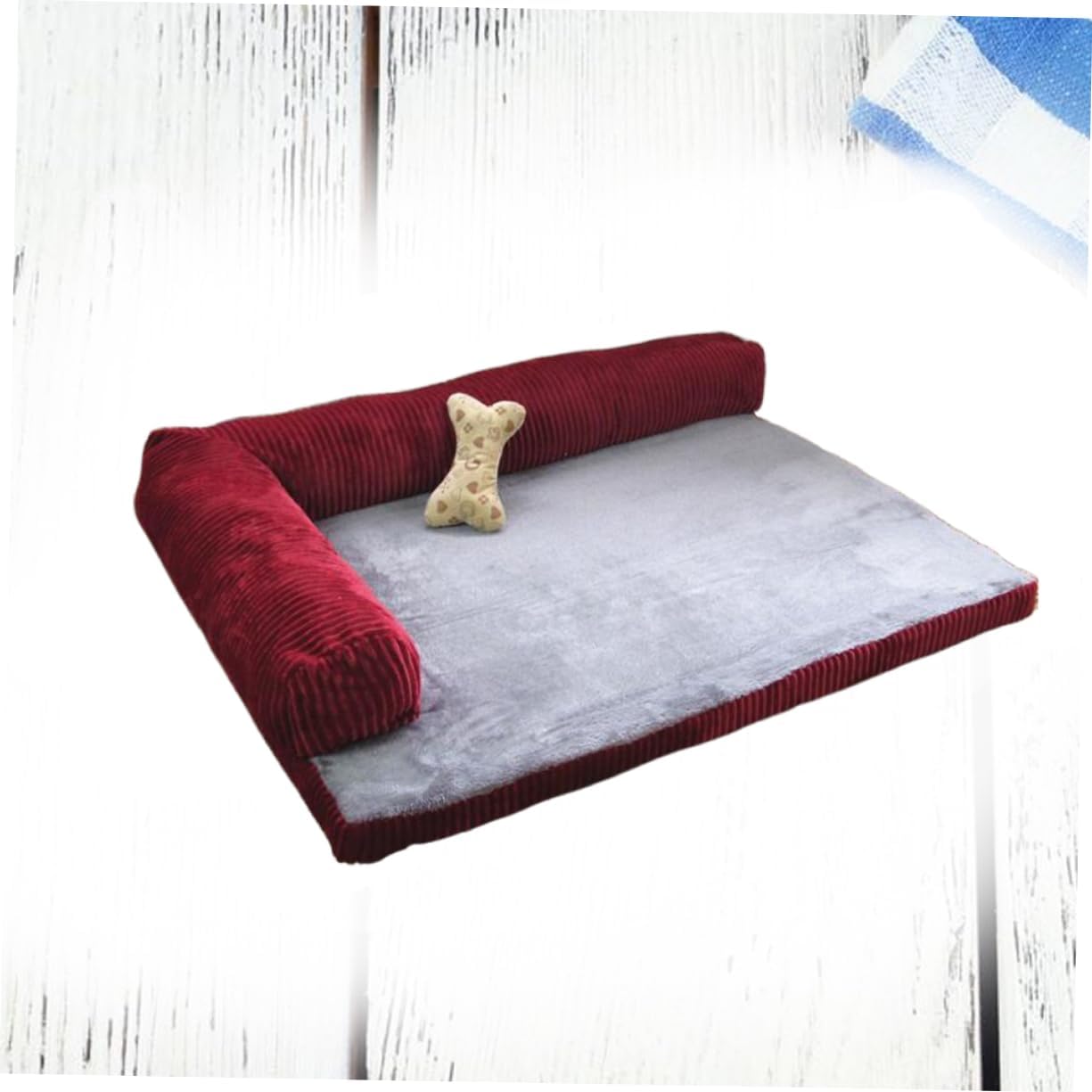 70cm Pet Sofa Dog Sleeping Cushion Removable Solid Corduroy Dog Cushion Warm Corner Couch for Cats