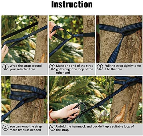 Camping Hammock With Mosquito Net - Portable Travel Hammock Bug Net - Camping Equipment - Hammock Tent For Outdoor Hiking Campin Backpacking Travel (Blue) #TOP5