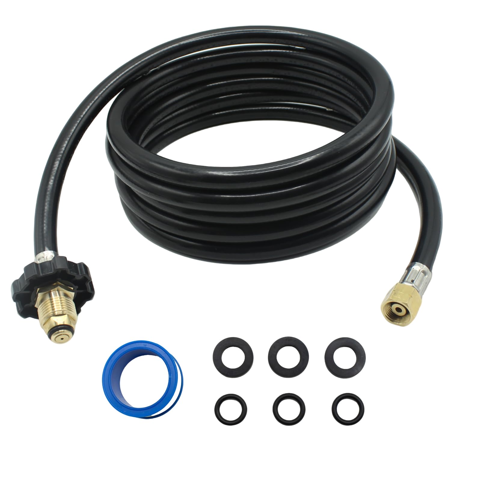 Photo 1 of 12FT Propane Torch Hose for Connection Weed Burner Heating Torch, G3/8”-19