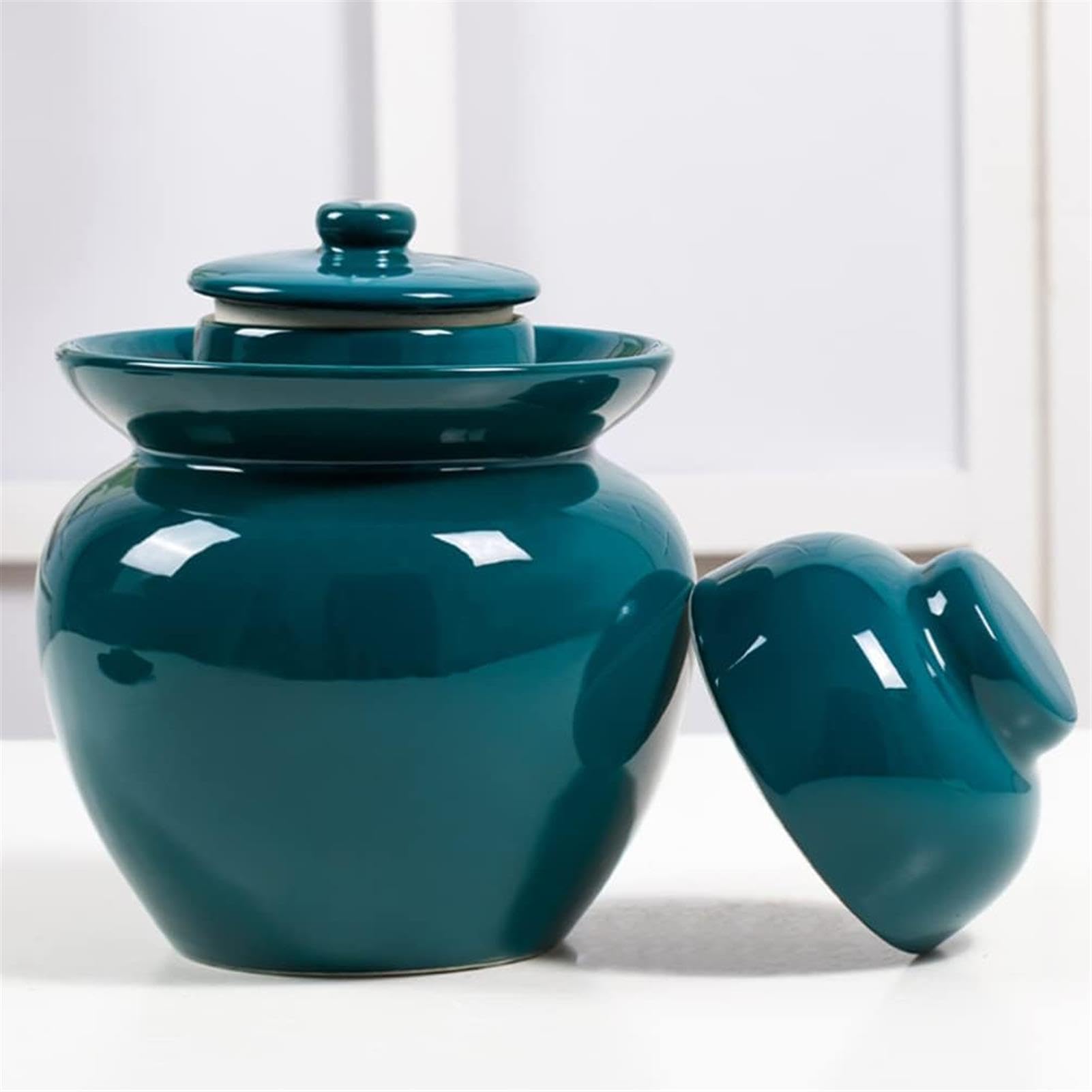 Garnek fermentacyjny z uszczelką wodną pokrywką śluzy powietrznej, chiński ceramiczny słoik fermentacyjny, zestaw startowy do fermentacji