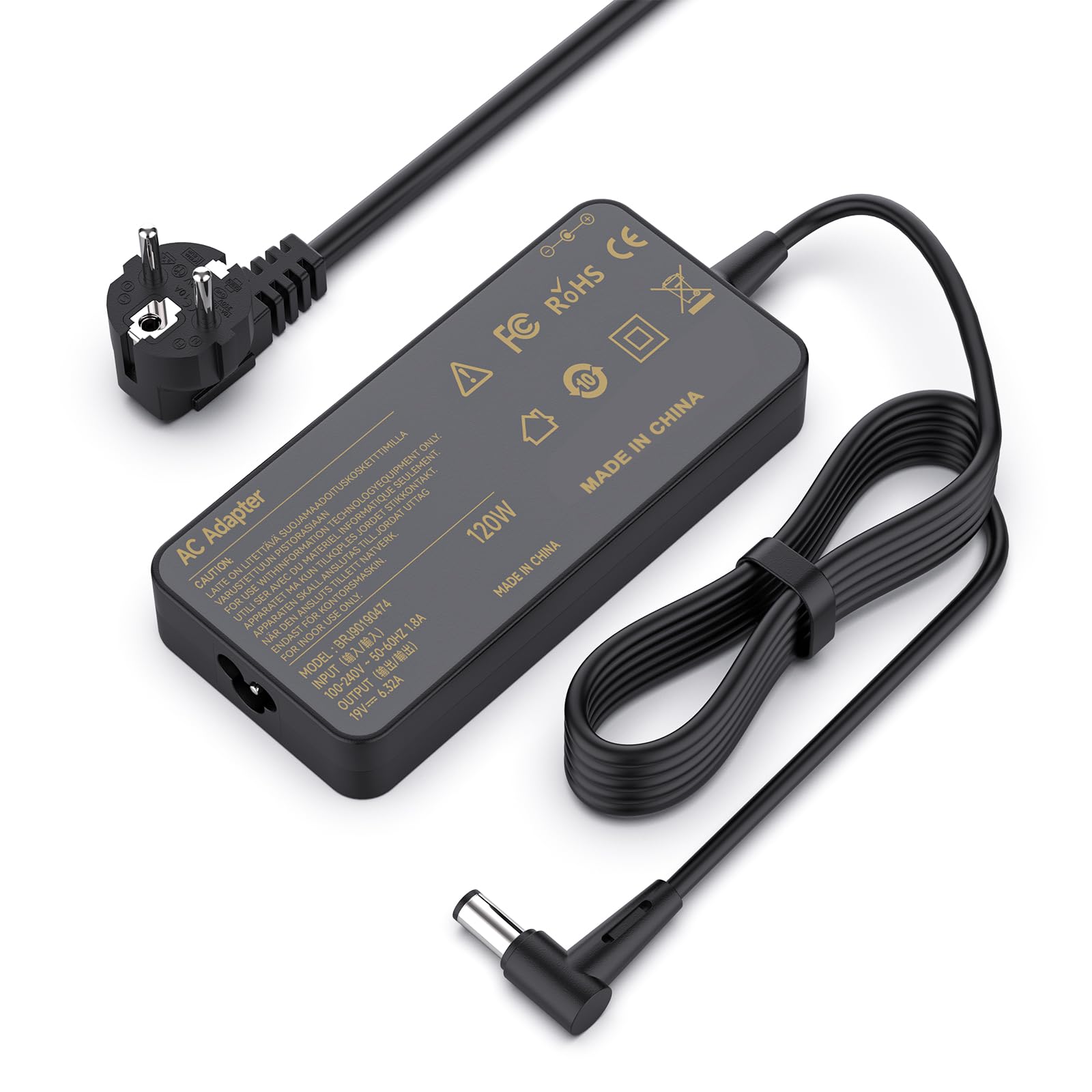 shefor 120W Caricabatterie Alimentatore per ASUS A15-120P1A PA-1121-28 ADP-120RH B VivoBook Pro 15 N580VD N580V N705UD x705uv FX504 UX510UW ROG G551 G552 GL552 GL752 Caricabatterie Adattatore | ASUS FX504 UX510UW N56J N56VM N56VZ N750 N500 G50 N53S N55 Ad