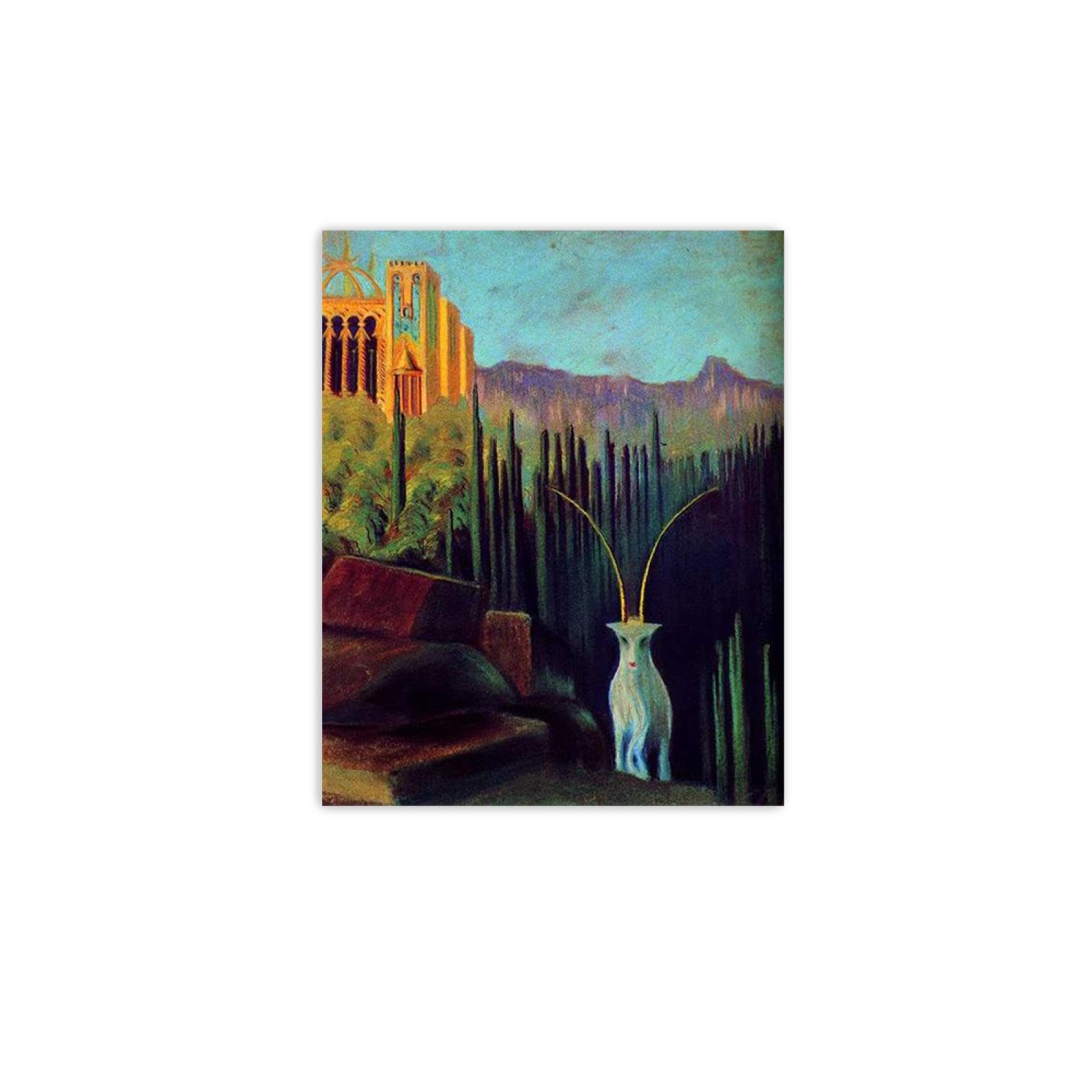 Mikalojus Konstantinas Ciurlionis Prints-World Famous Painting Reproductions Poster 'The goat'Giclee Print on Canvas-Symbolic Wall Art Decorative Pictures 40x50cm(16x20in) Frameless