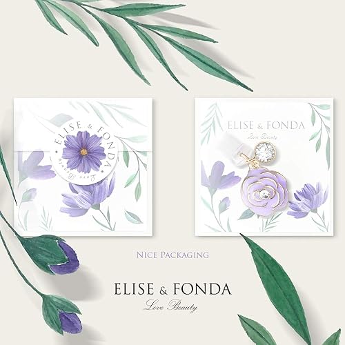 Miniatura 5 de EIISE & FONDA CP34 Puerto de carga USB Anti Polvo Plug Little Purple Rose Flower Colgante Teléfono Charm para iPhone 11XS MAXXRX8 Plus76S6SE iPad