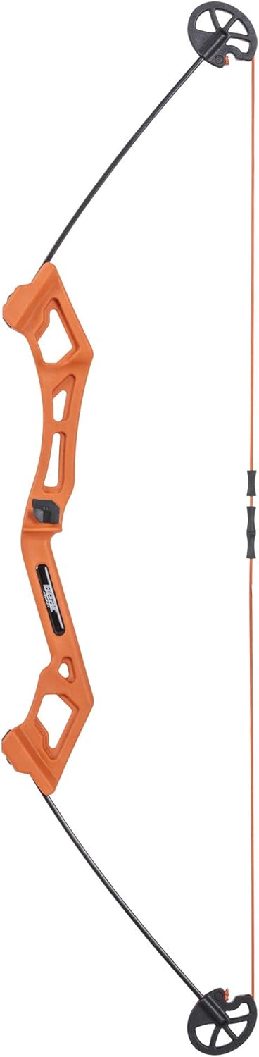 Bear Archery Valiant Bow Set for Youth, Recommended Ages 4-7, Right Handed, Continuous Draw Weight Up to 16.5 lb., Continuous Draw Length Up to 18-inches Flo Orange