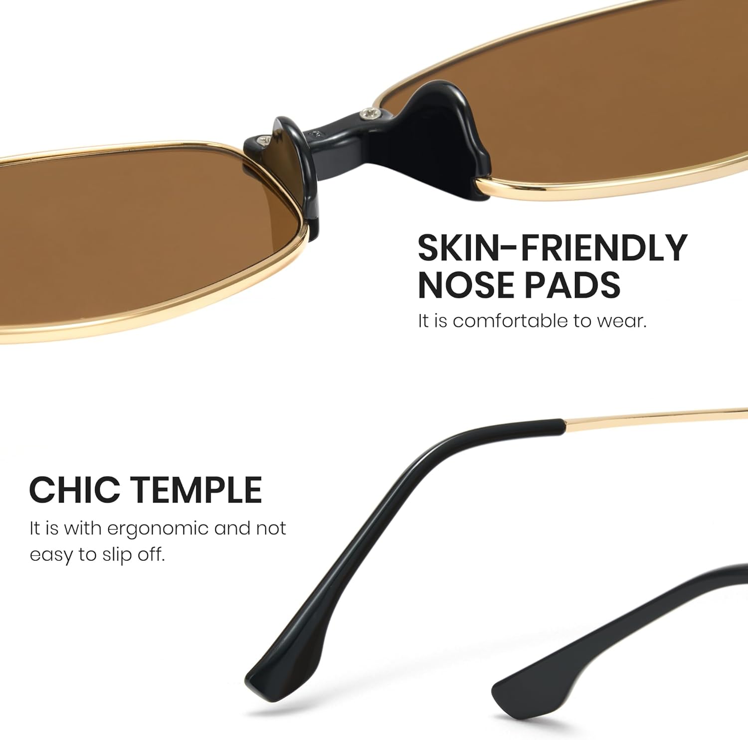 Cyxus Sunglasses for Women Men Trendy Sunglasses UV Protection for Outdoor 1269