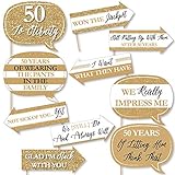 Funny We Still Do - 50th Wedding Anniversary - Anniversary Party Photo Booth Props Kit - 10 Piece