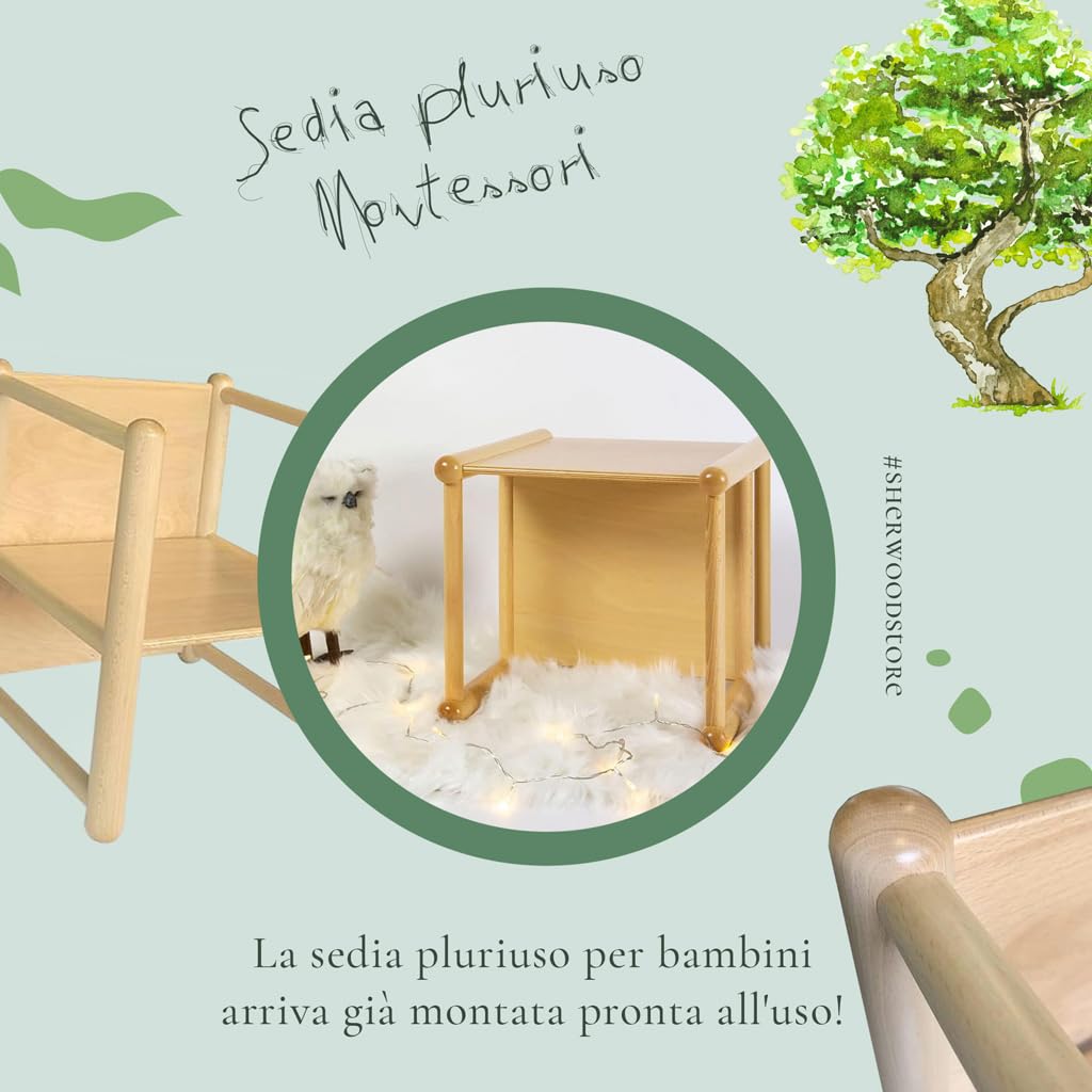 Legno Sedia Nido Sedia Pluriuso Sedia Legno Bimbi Set Risparmio 