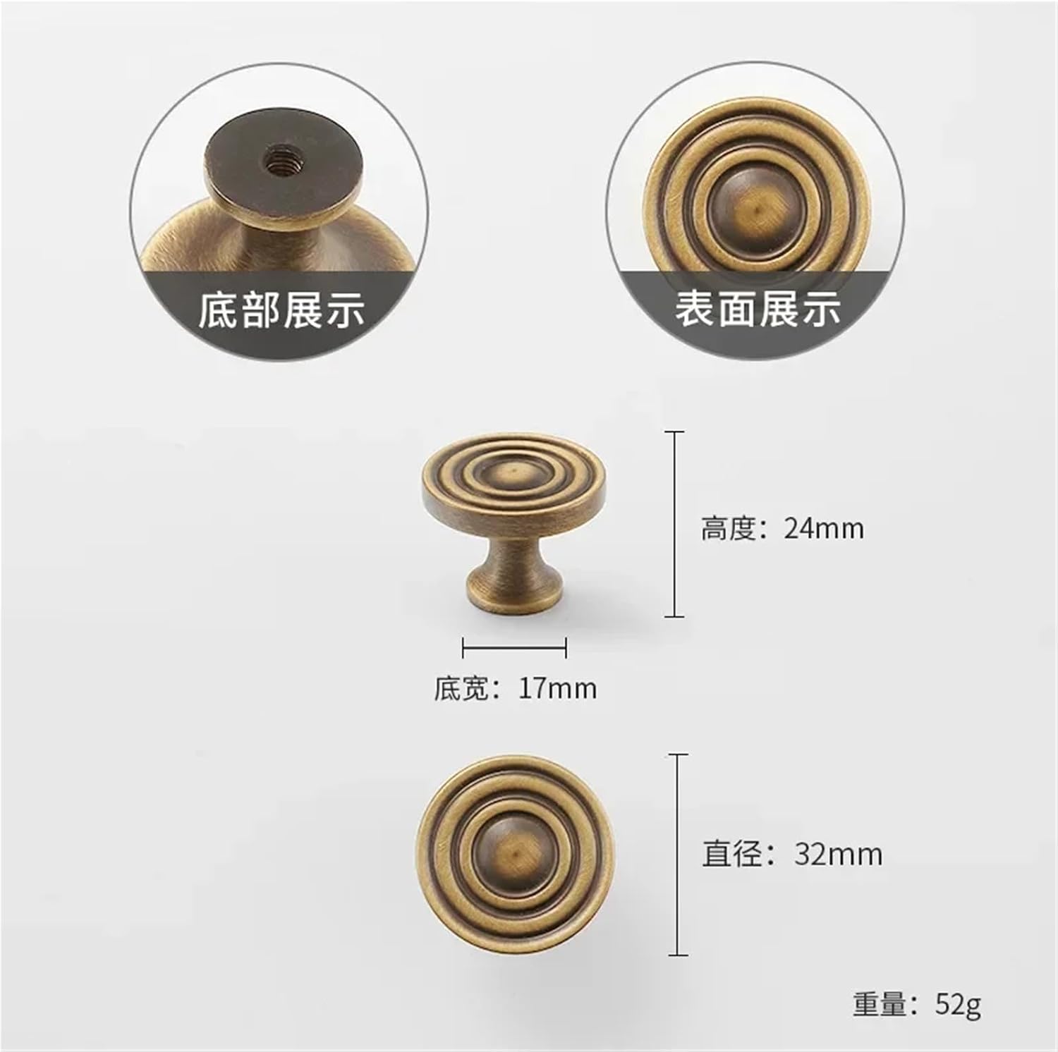 Antique Solid Brass Cabinet Handles Vintage Cup Pulls Retro LuxuryT Bar Handles Longer Drawer Knobs 1Pcs(7017-L)