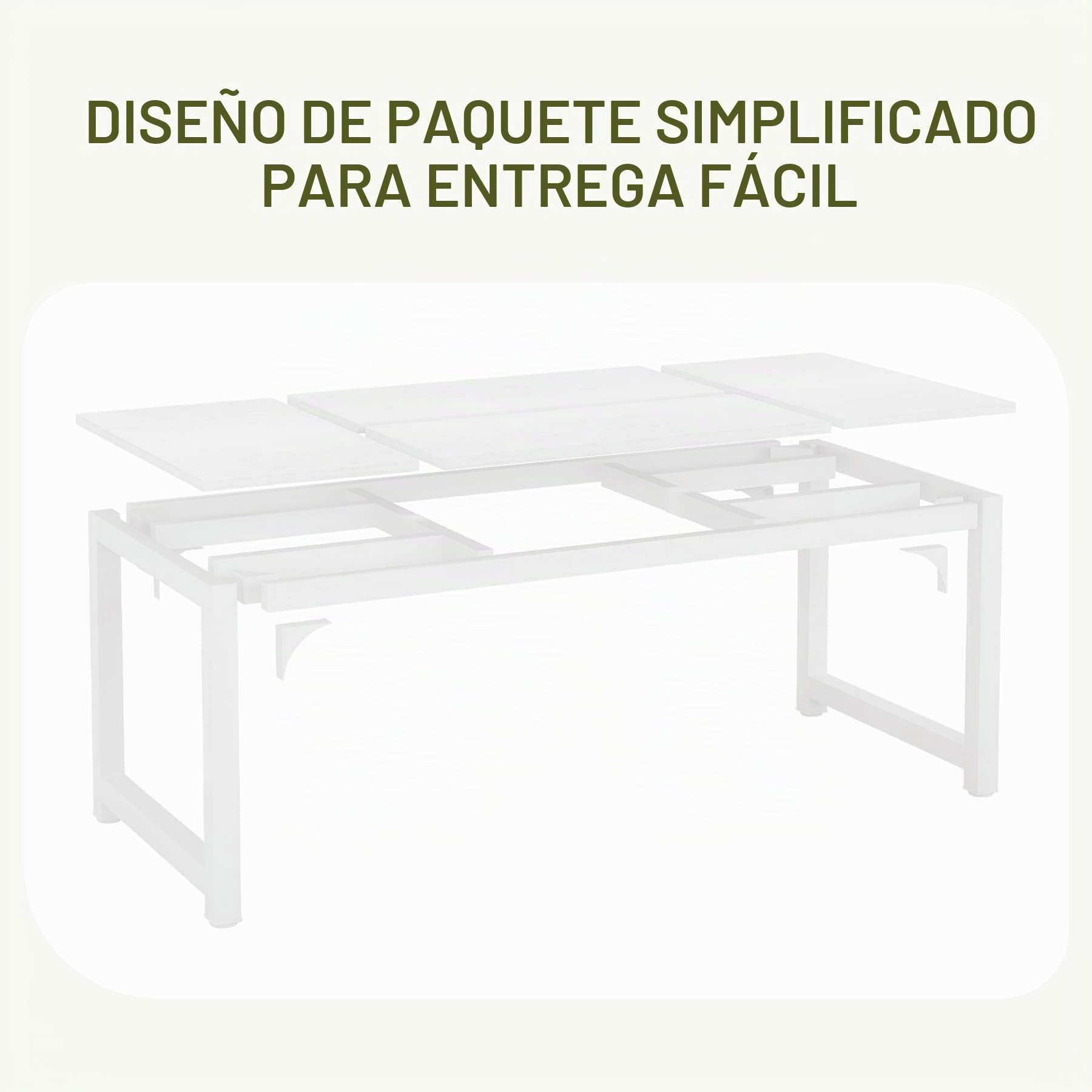 Tribesigns Mesa de comedor de 160 x 80 cm, mesa de cocina industrial rectangular para 4-8 personas, robusta mesa de comedor con patas de metal, para cocina, comedor, salón (blanco, 180 x 80 x 75 cm)