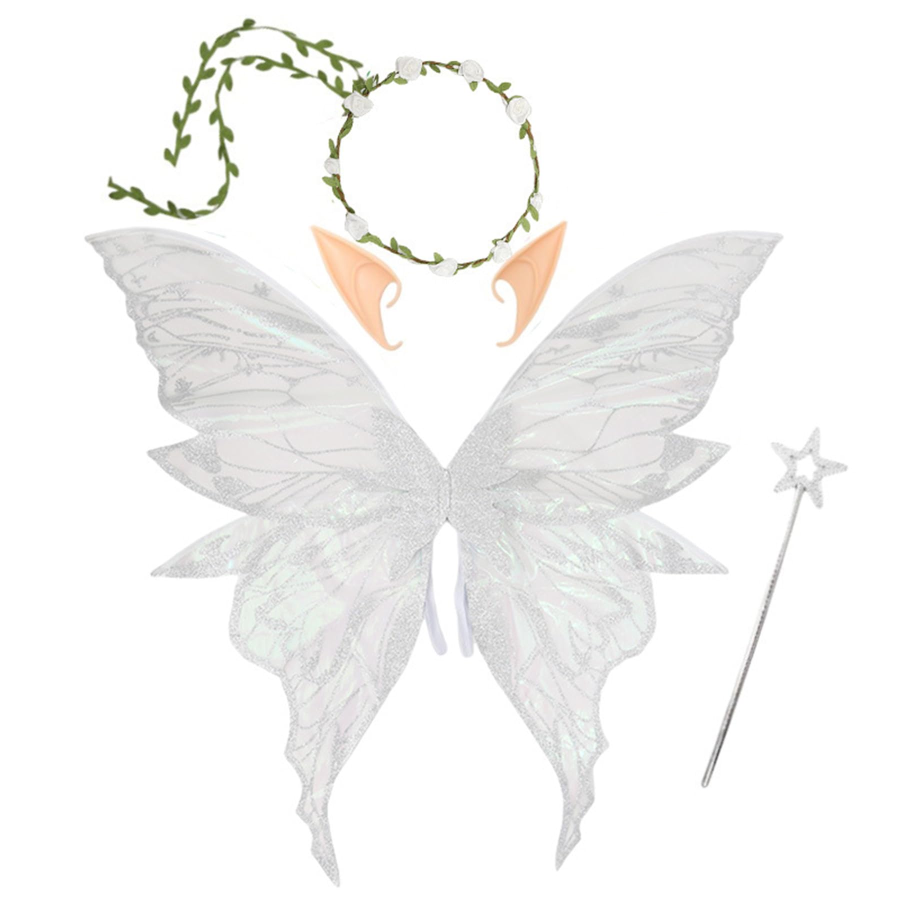 ALKAHE Fairy Wings for Adult Women 4 Pcs Butterfly Costume Cosplay
