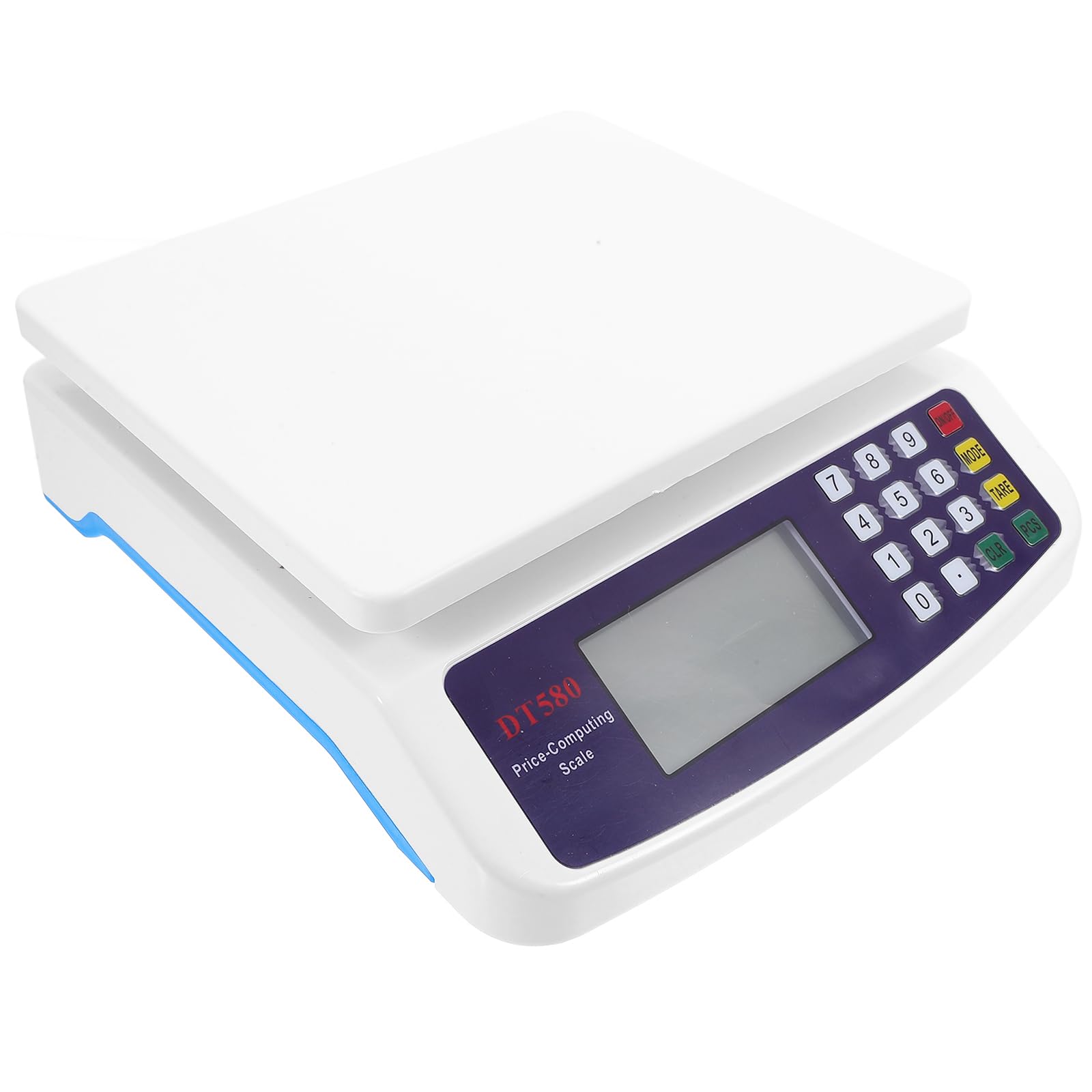 Commercial Scale Electronic Kitchen Scale Digital Food Scale with LCD Display for Baking Bread Cooking Shop Retail 30kg/1g Without Battery