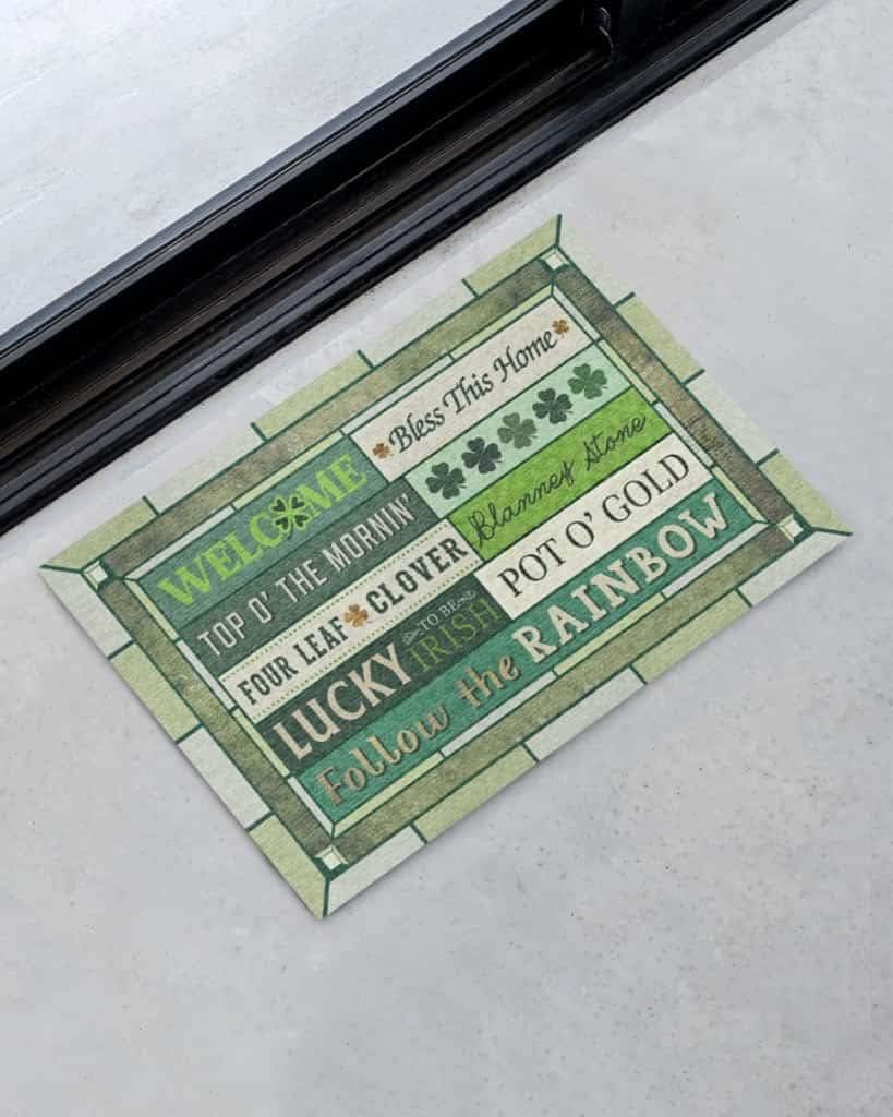 Paillasson extérieur entrée anti-saleté tapis irlandais contre la boue et les sols humides
