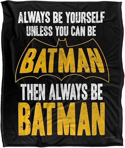 Miniatura 2 de Batman Be Batman - Manta de tacto sedoso, supersuave, 48.0 x 59.8in