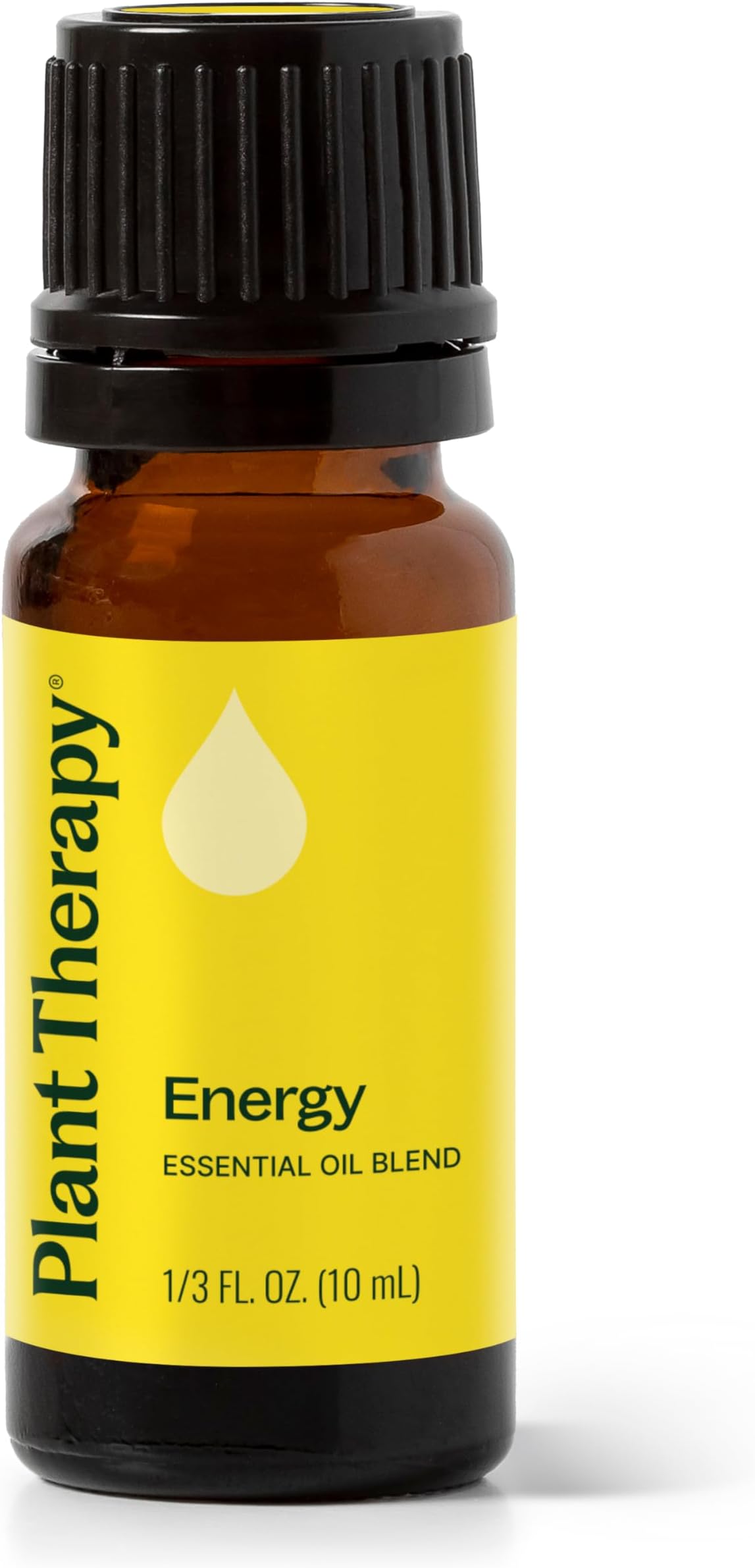 Energy Essential Oil Blend 10 mL (1/3 oz) 100% Pure, Undiluted, Aromatherapy, Refreshing, Natural Energy Blend with Citrus and Peppermint