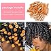 Perm Rods Set for Natural Hair Plastic Cold Wave Rods Orange Perm Rods for Long Short Hair Rollers Hair Curling Rods for Women Hair DIY Hairdressing Tools (20 Count, Orange+Beige)