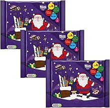 Kids Christmas Selection Pack - Amamitrade Thank you Sticker Made For 3X Dairy Milk Selection Pack 78g - Bulk Christmas Chocolate For Boys Girls - Xmas Stocking Fillers - Secret Santa