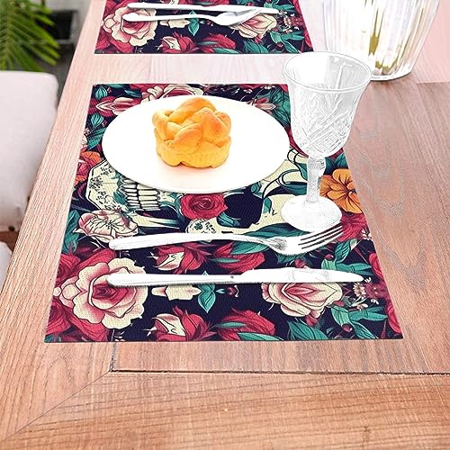 Lot de 6 sets de table lavables décoration table cuisine imprimé - 6