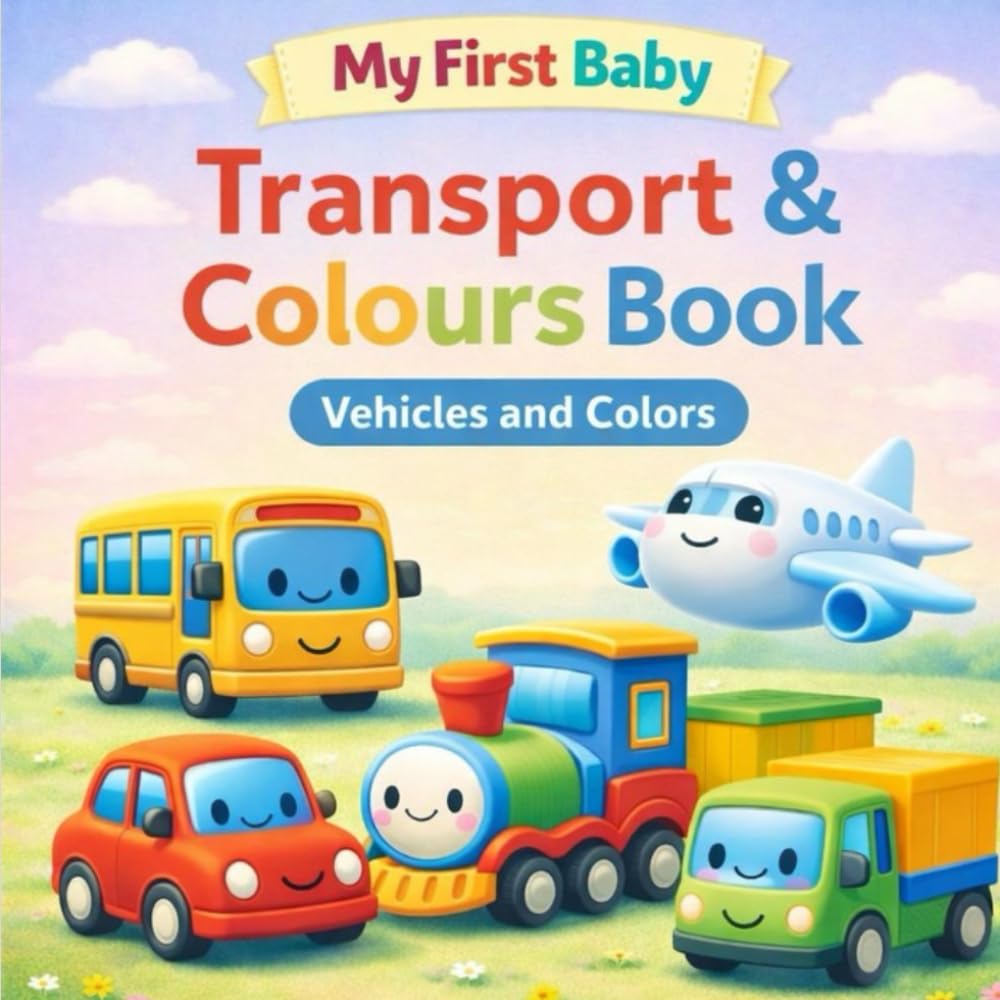 My First Baby Transport & Colours Book: Vehicles and Colors for Ages 0–3 (My First Baby Learning Series)
