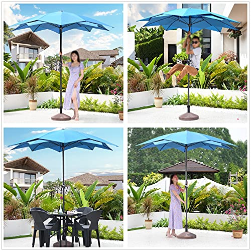 Parasol double couche extérieur pour grand jardin et balcon moderne - 4
