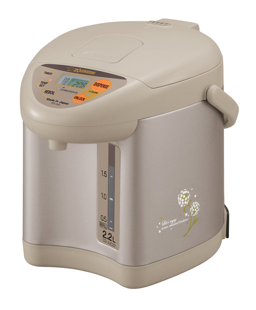 Amazon.com: Zojirushi CD-JUC22CT Micom 2.2-Liter Water Boiler and Warmer,  Champagne Gold : Home u0026 Kitchen