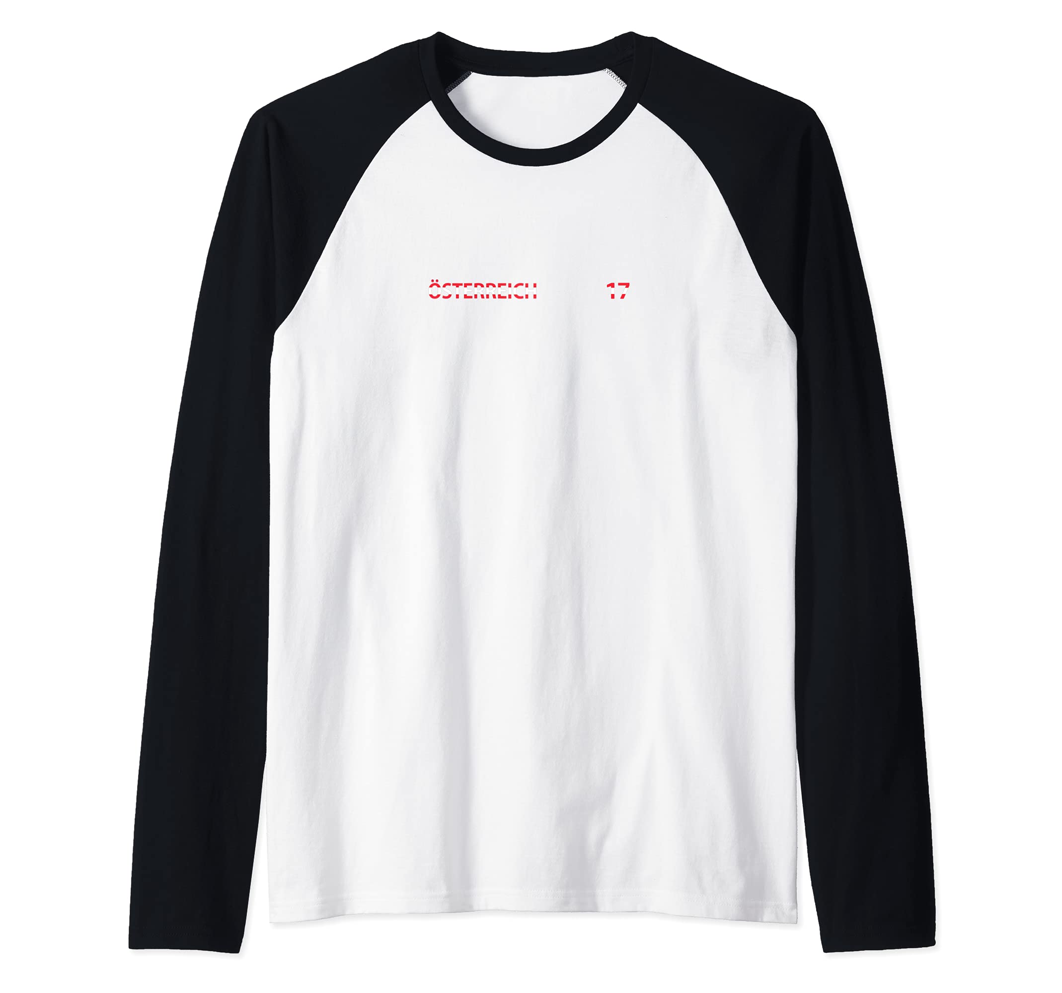 Flag Austria Raglan Baseball Tee, Black